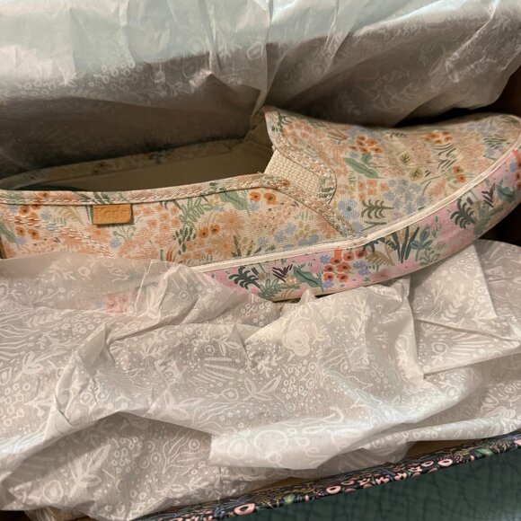 KEDS X RIFLE PAPER Co Double Decker Meadow Sneaker - Women's 8.5M, Pink Multi - Picture 2 of 9